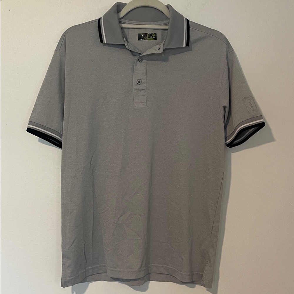 PGA Tour Men's Polo Shirt in Light Gray Small